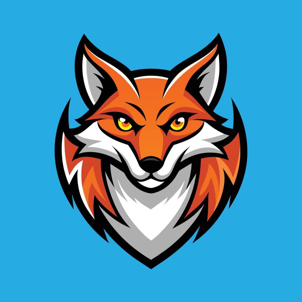 Fox Mascot Logo Design Fox Illustration vector