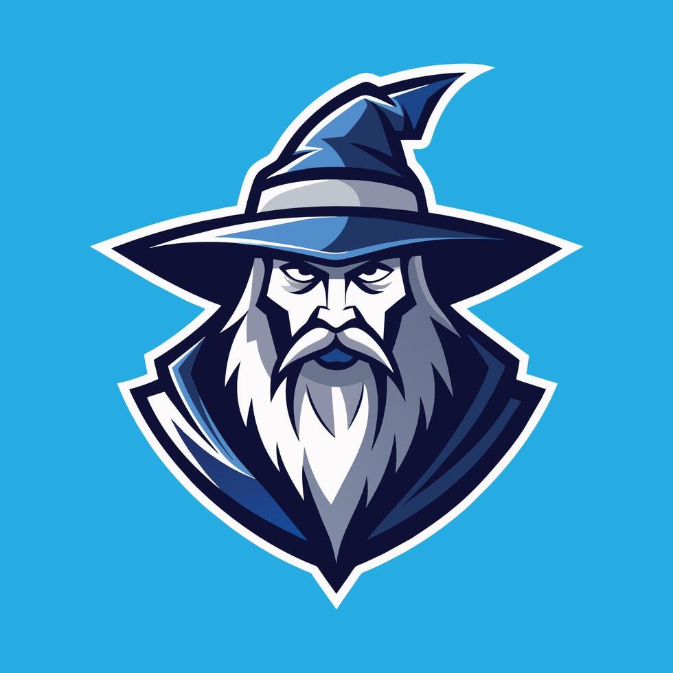 Wizard Mascot Logo Design Wizard illustration vector