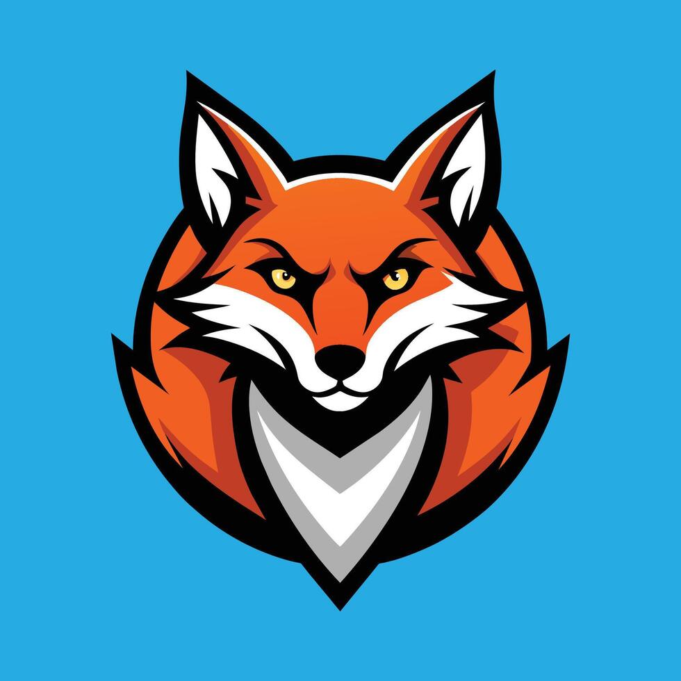 Fox Mascot Logo Design Fox Illustration vector