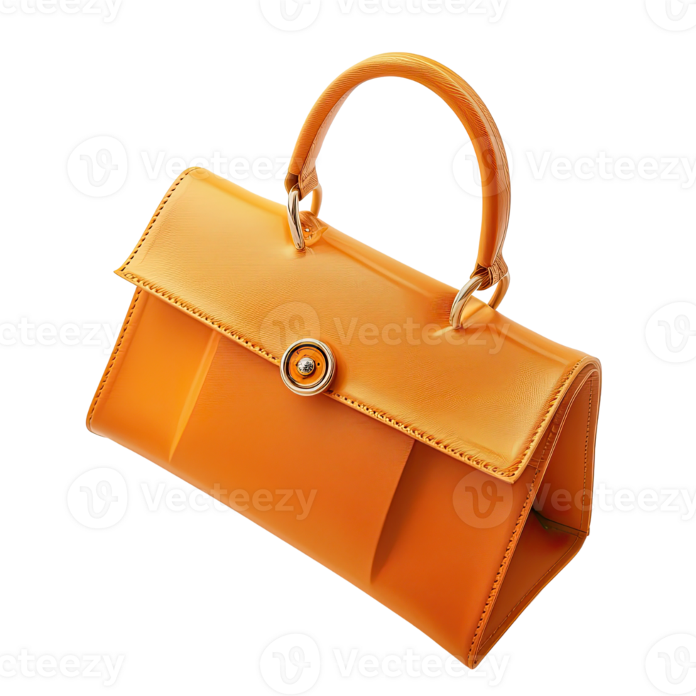 Woman bag, soft purse isolated on transparent background png