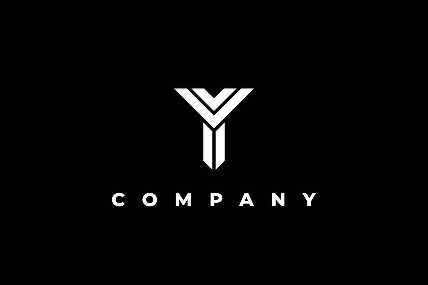 monogram letter y abstract business vector
