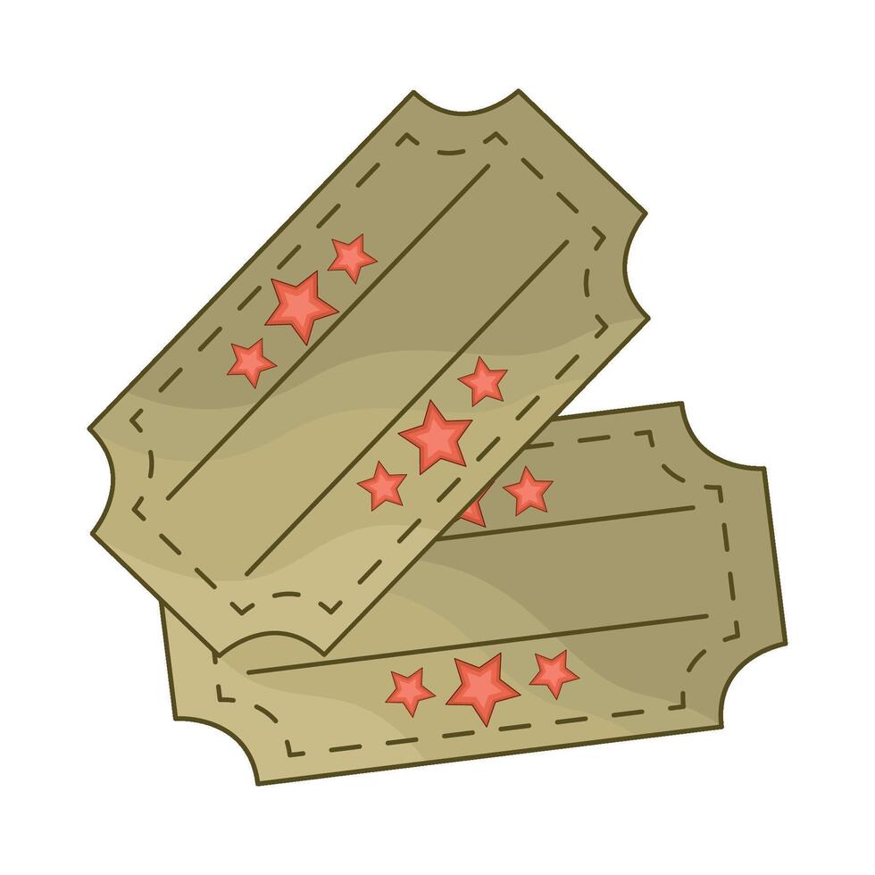 illustration of ticket vector