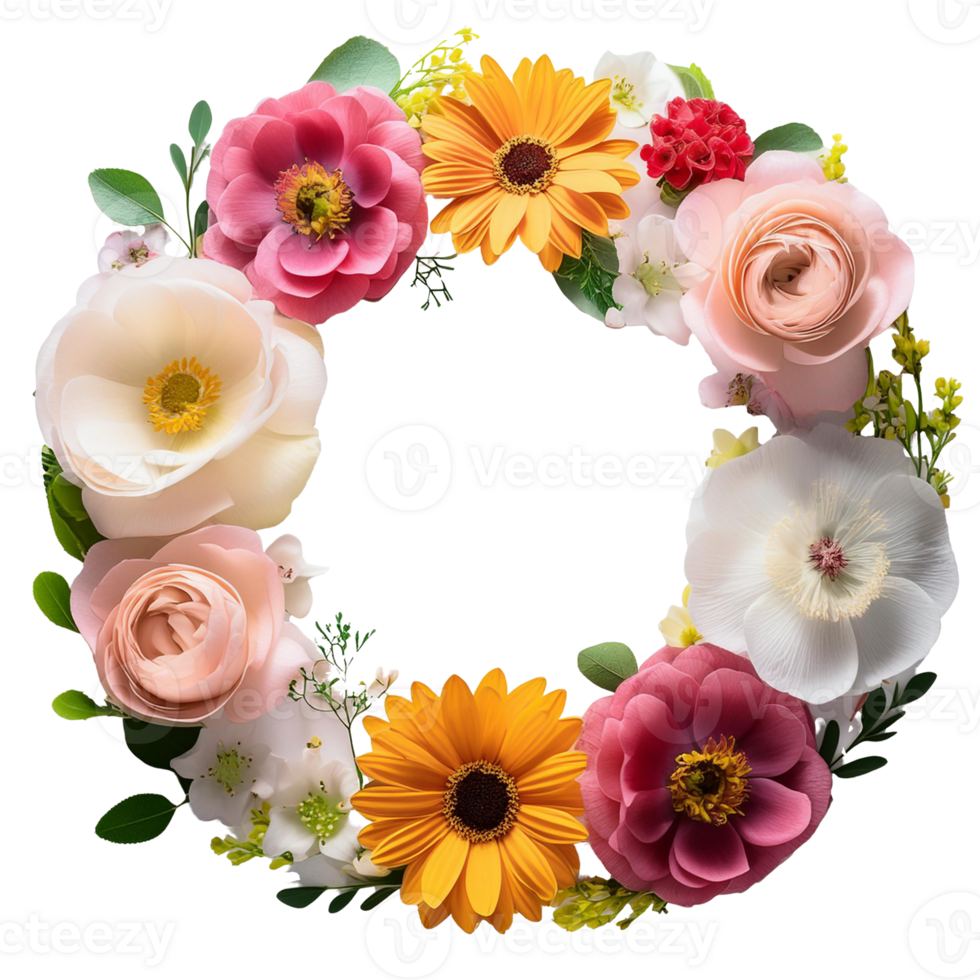 The necklace is made from real and fresh flowers png