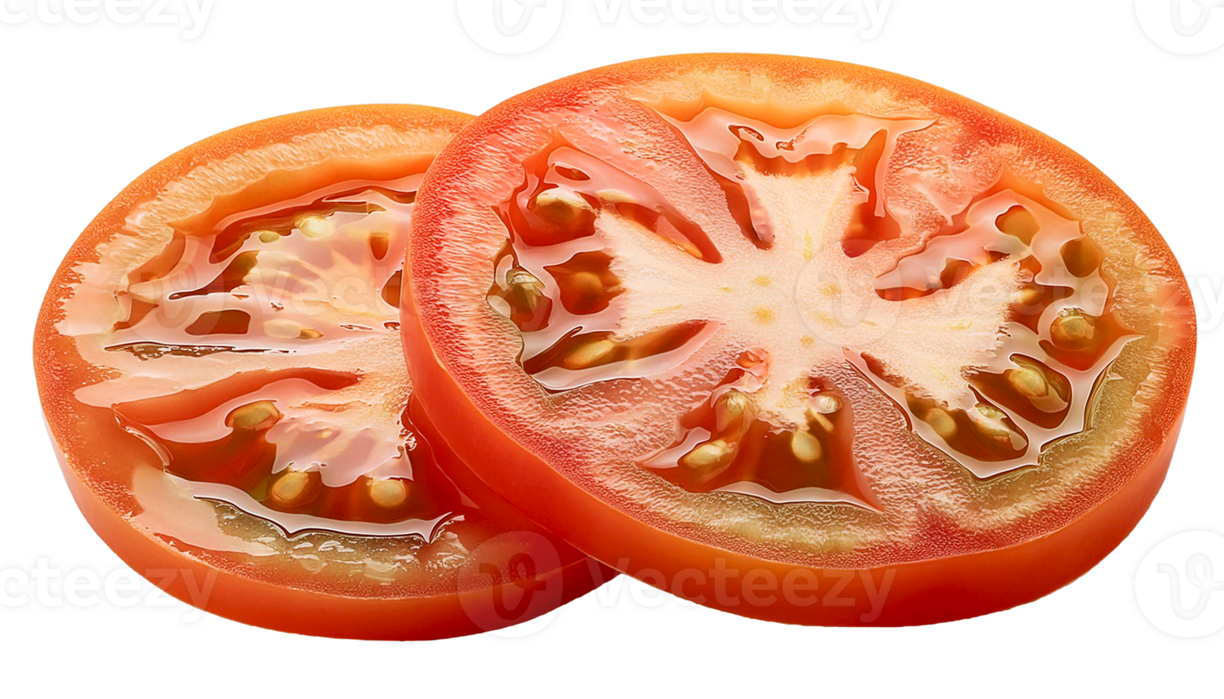 illustration of fresh cut tomatoes on a transparent background png