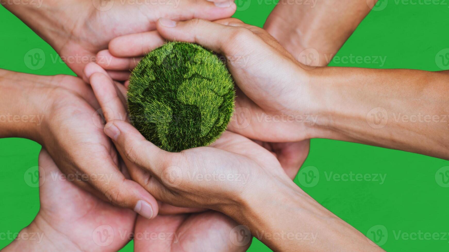 3d eco friendly design.Earth background design shapes Save the Earth concept. Happy Earth Day, 22 April. photo
