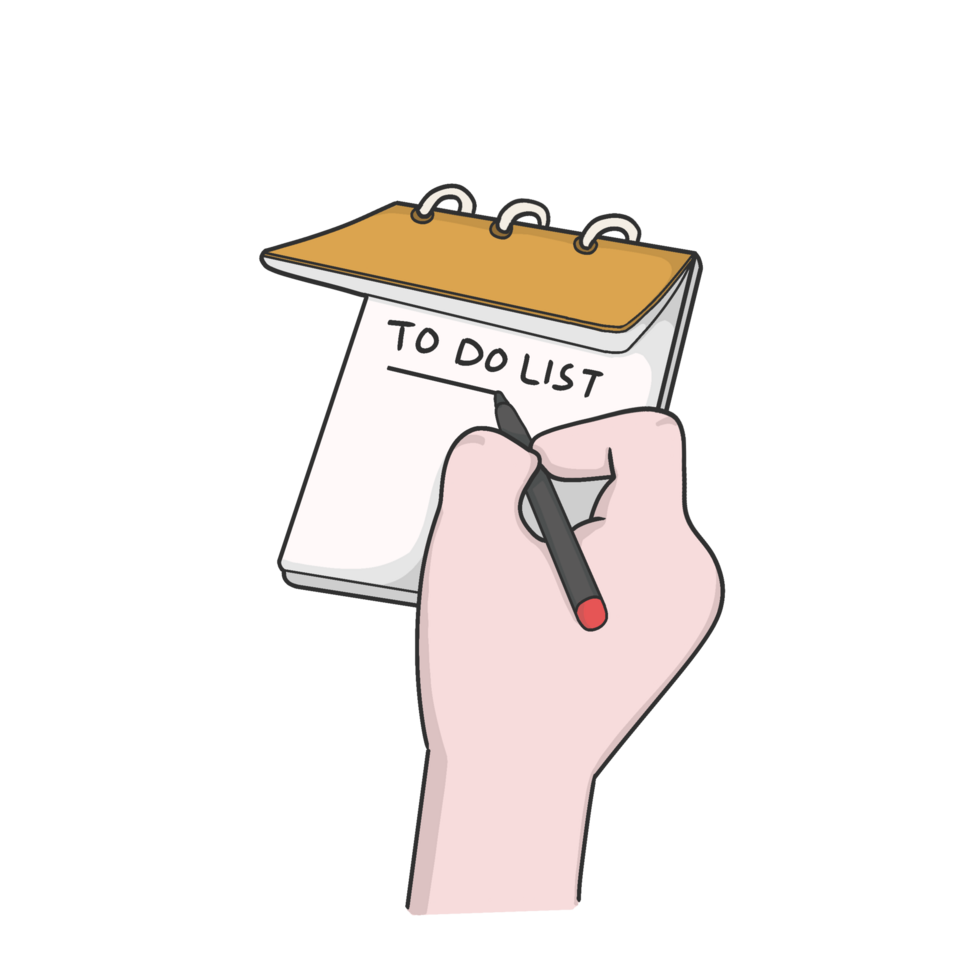To Do List Note Sticker Illustration png