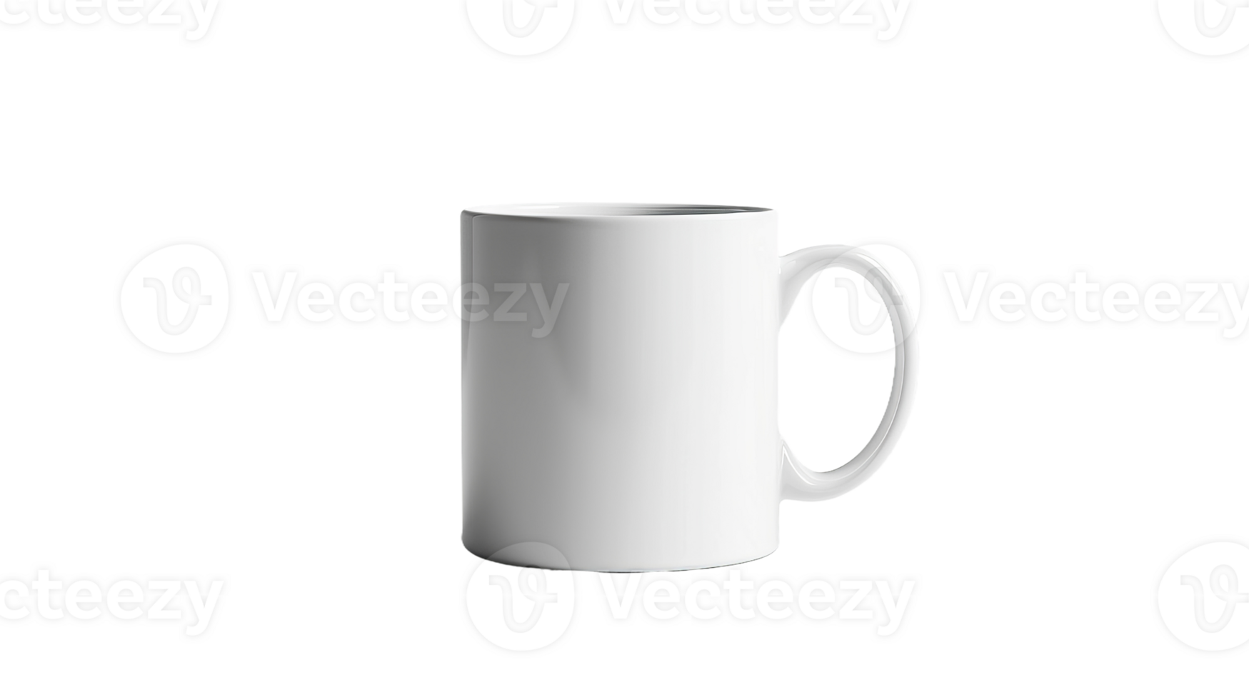 Mug on Smooth Surface on the transparent background, Format png