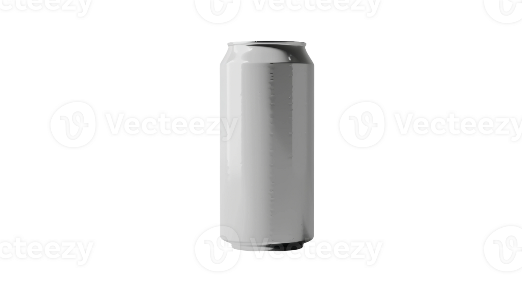 Sleek White Koozie Presentation on Can Mockup on the transparent background, Format png