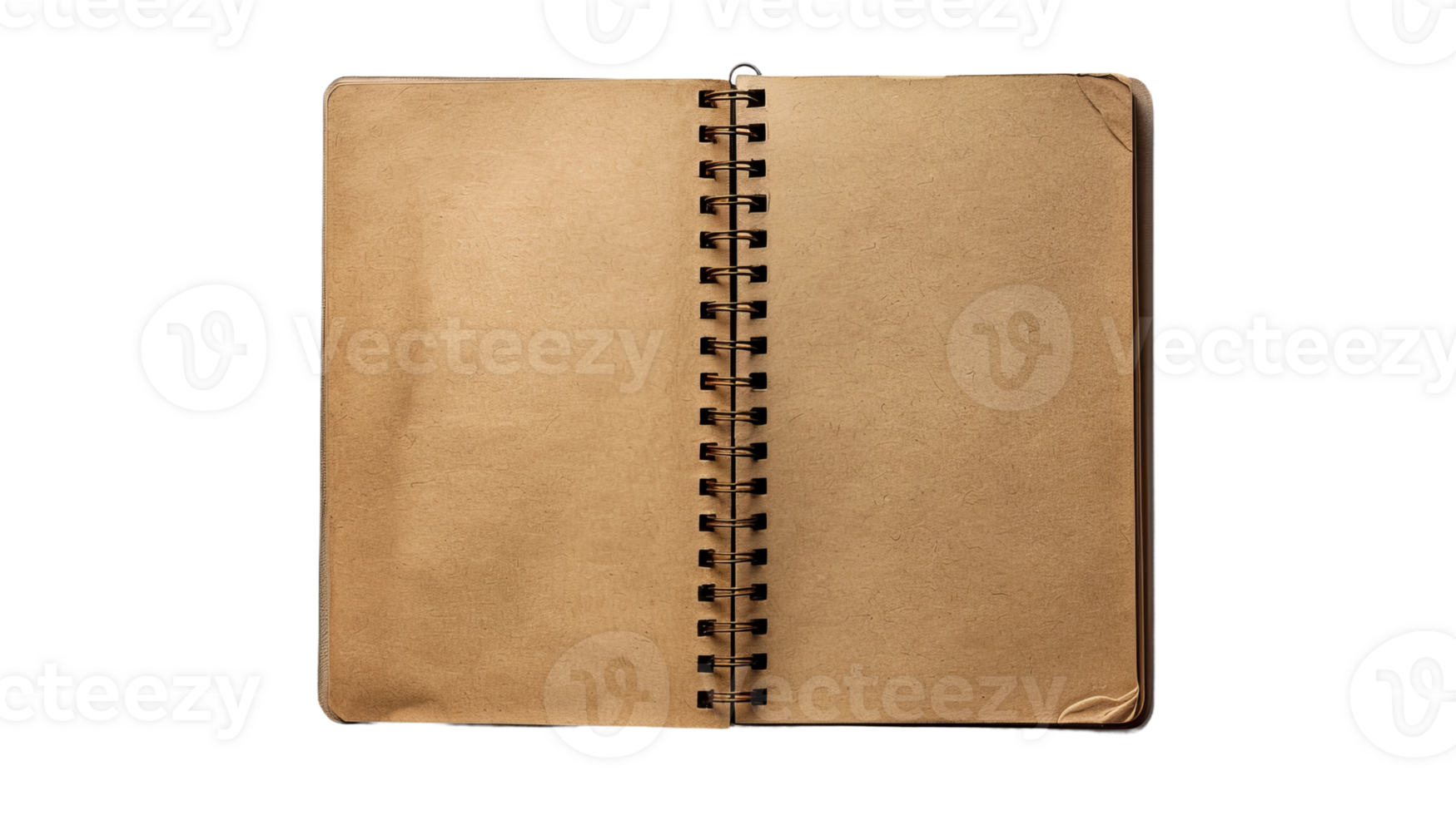 Notebook with Small Ring Binding on the transparent background, Format png