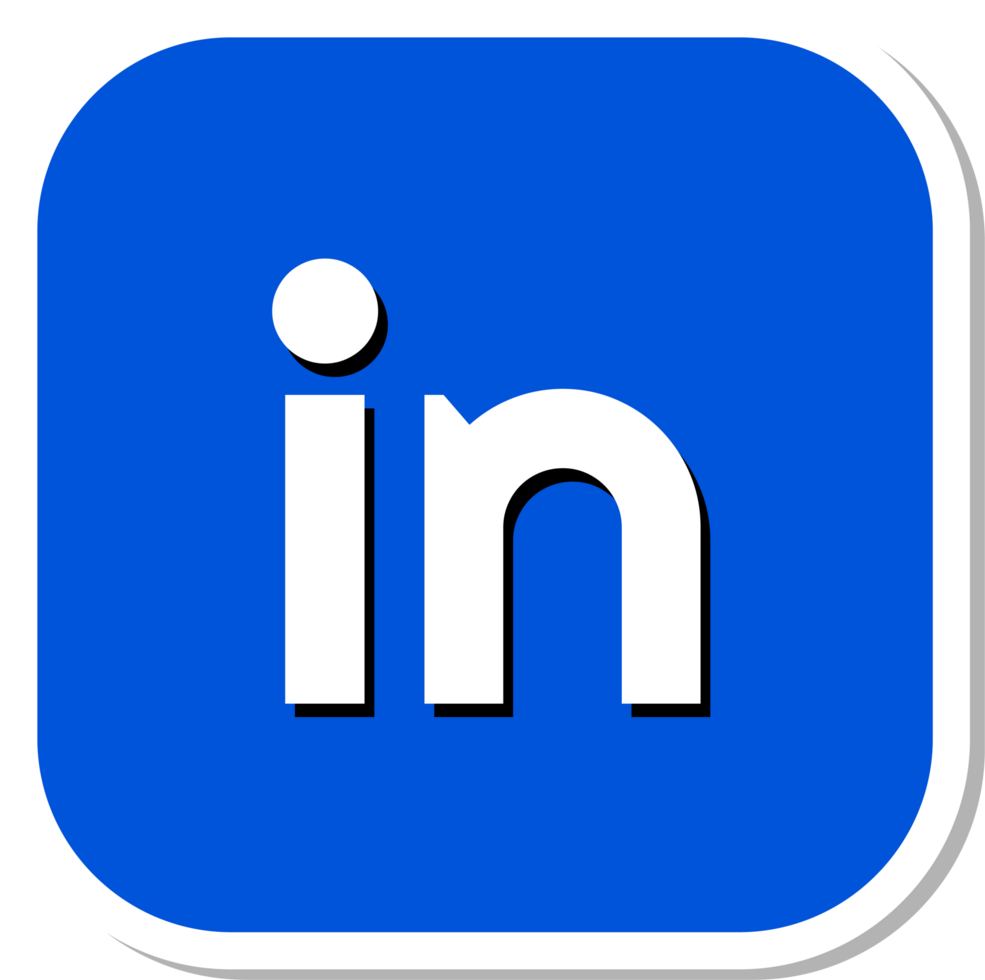 Linkedin icon ,isolated ,no background , 45390418 PNG
