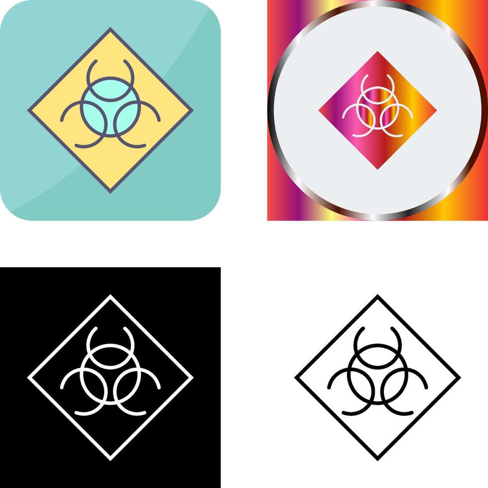 Biological Hazard Icon Design vector