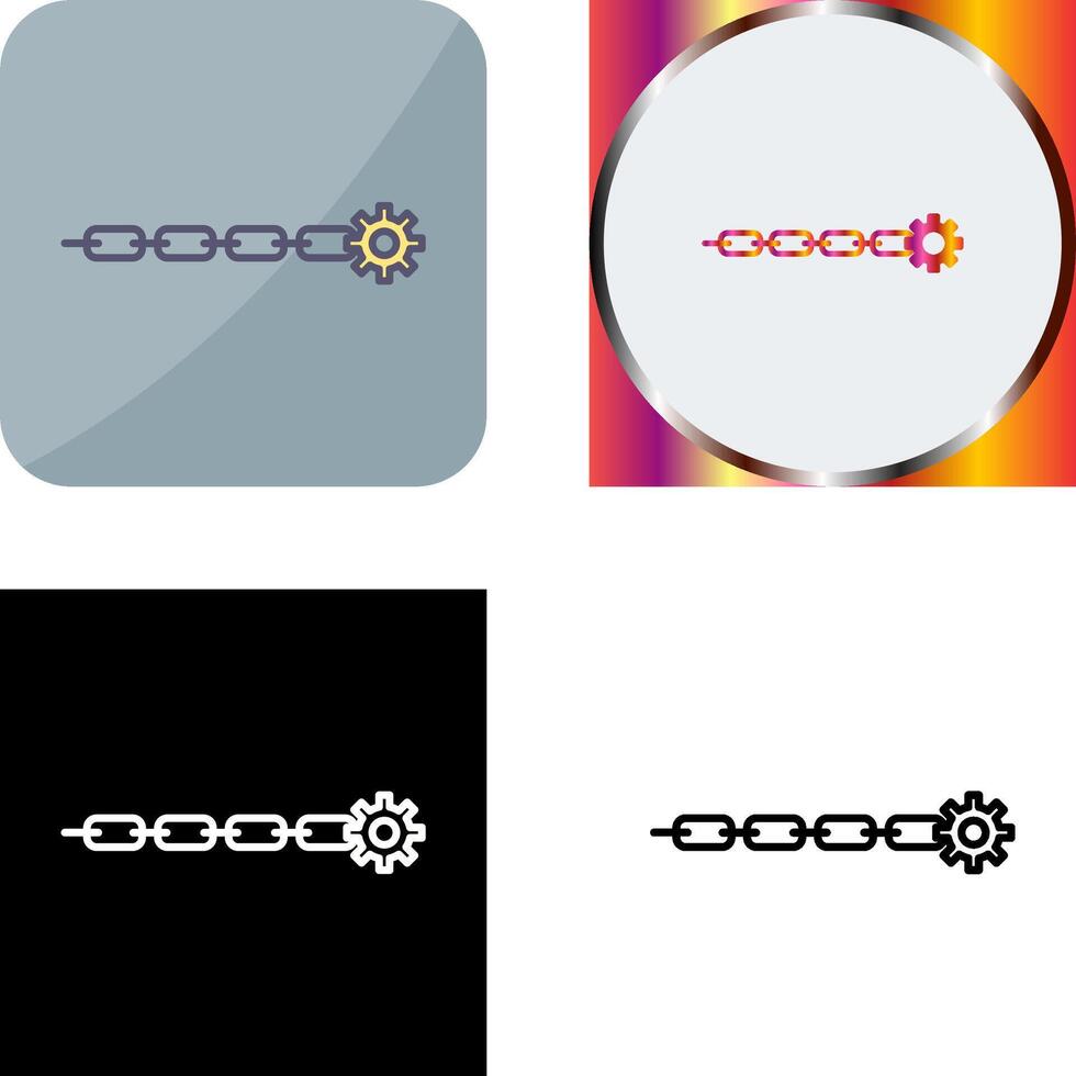 Unique Link Sales Icon Design vector
