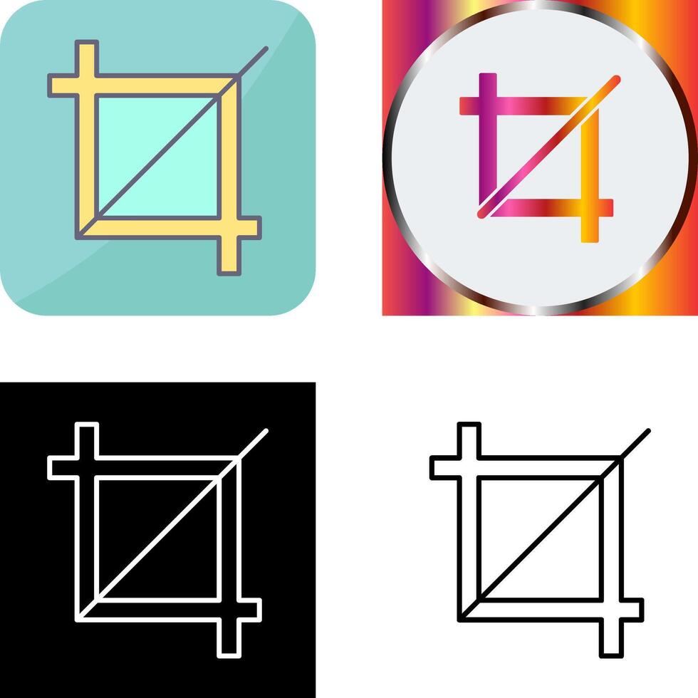 Unique Crop Icon Design vector