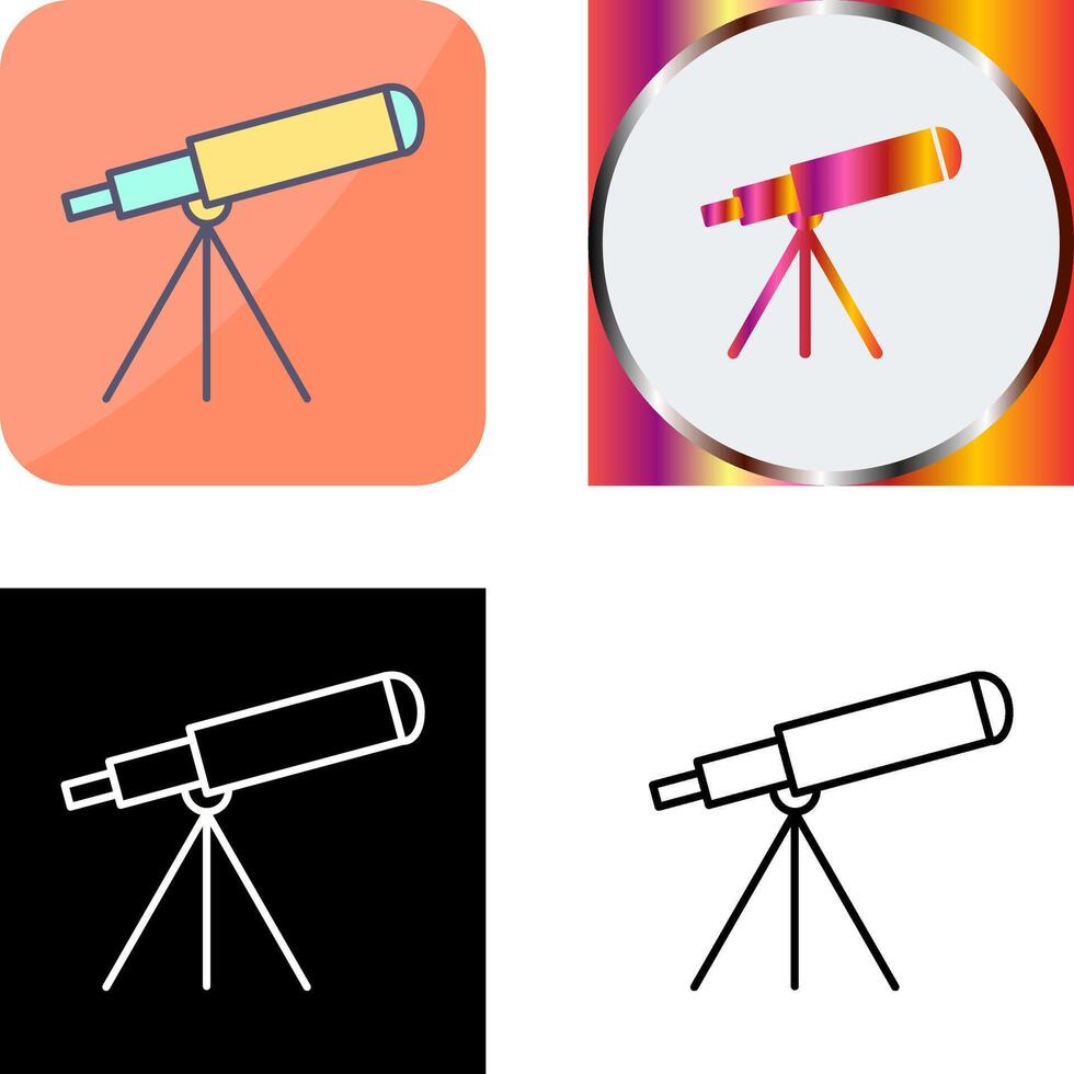 Telescope Icon Design vector