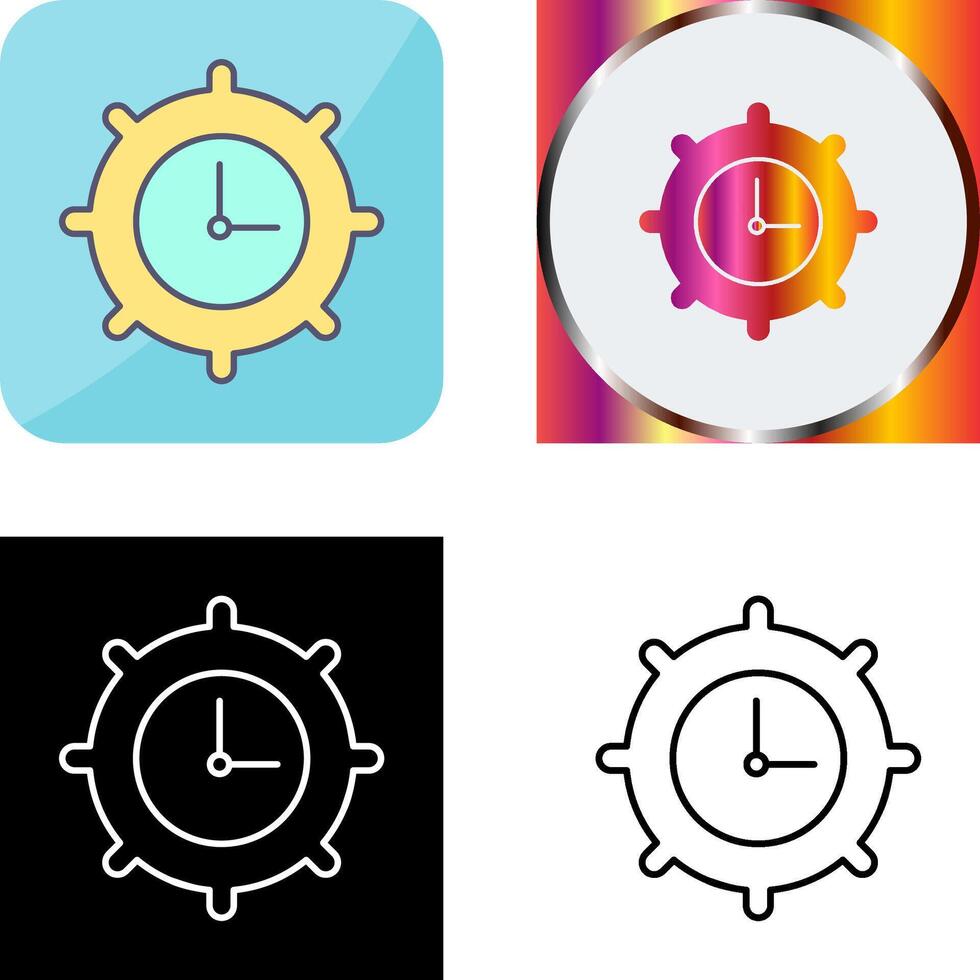Time Settings Icon Design 45391310 Vector Art at Vecteezy