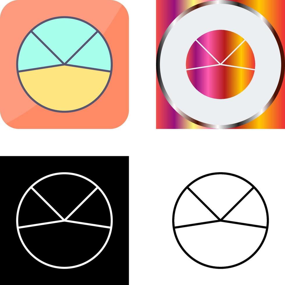 Pie Chart Analysis Icon Design vector