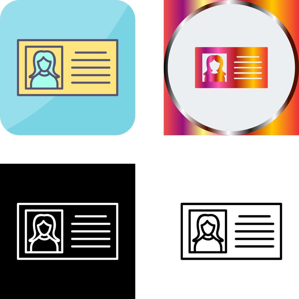 Female Profile Icon Design vector