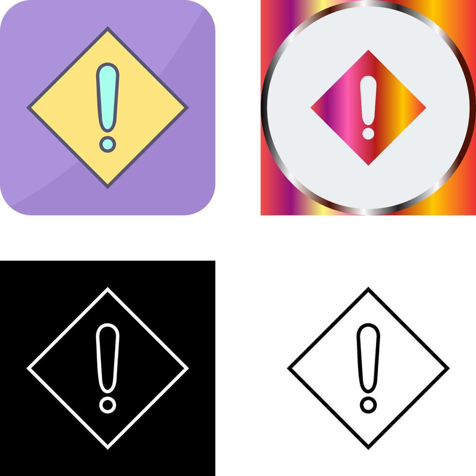 Caution Sign Icon Design vector