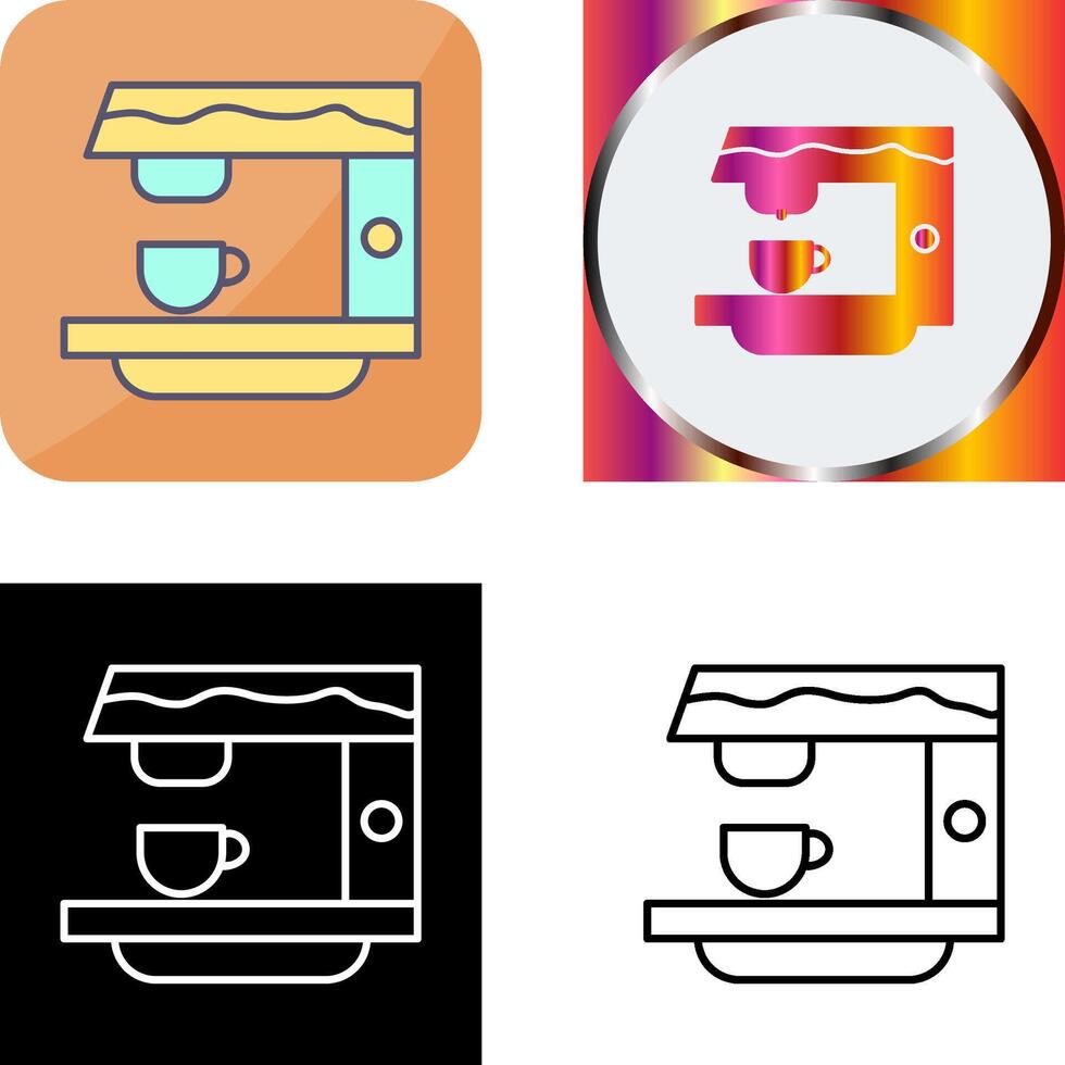 Coffee Machine Icon Design vector