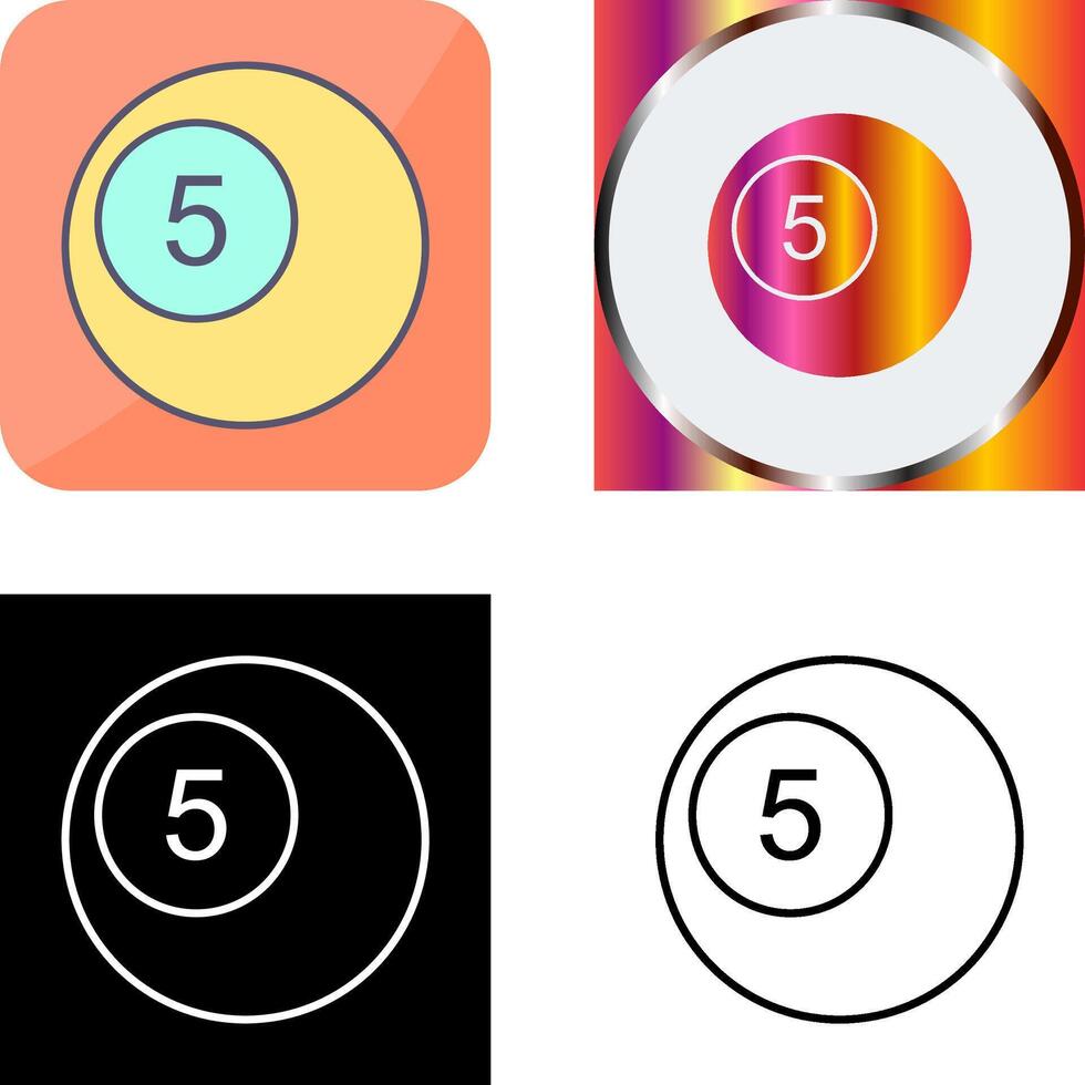 Pool Balls Icon Design vector