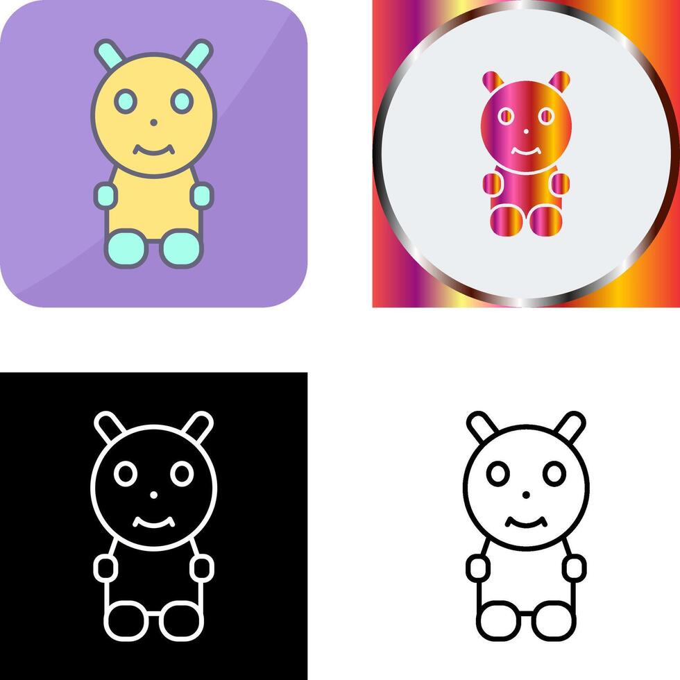 Unique Toys Icon Design vector