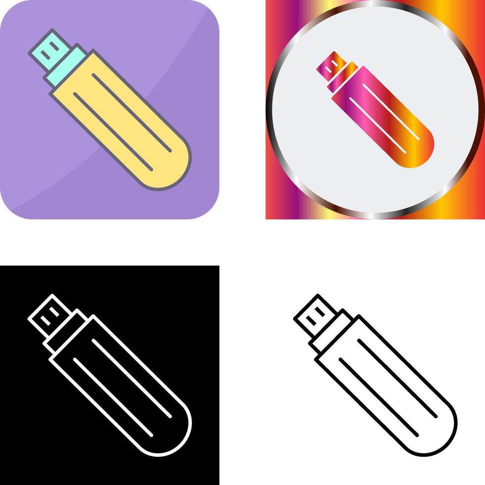 Unique USB Drive Icon Design vector