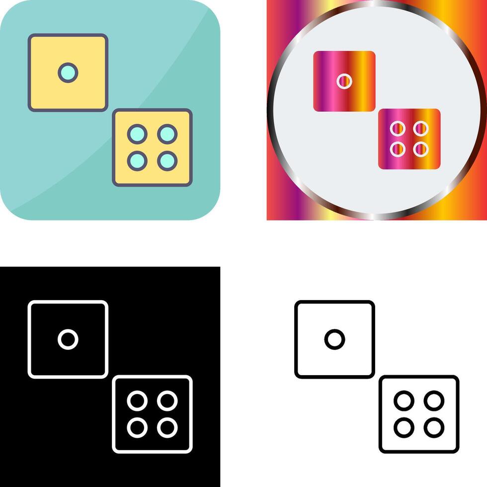 Dice Icon Design vector
