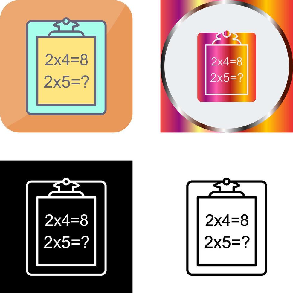 Unique Solving Question Icon Design vector