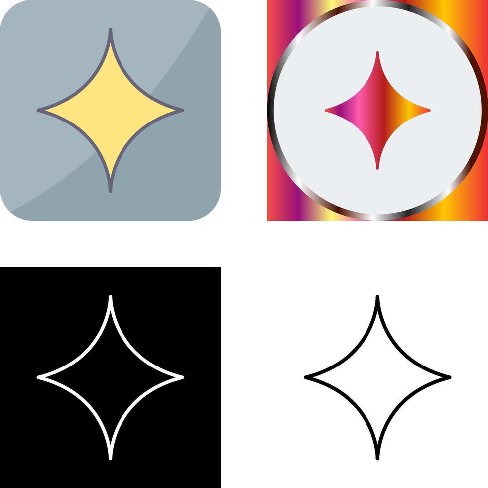 Unique Diamond Icon Design vector
