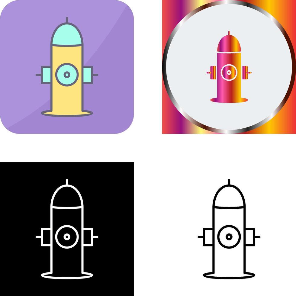 Unique Hydrant Icon Design vector