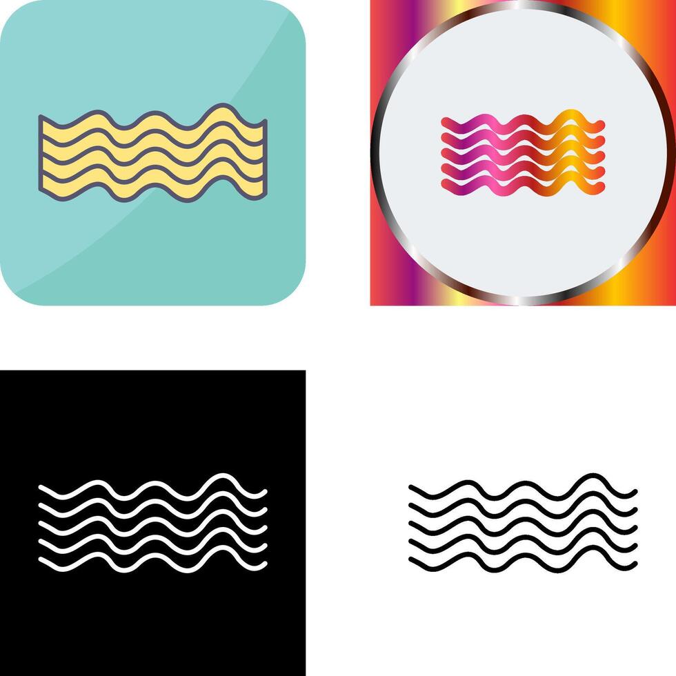 Magnetic Waves Icon Design vector