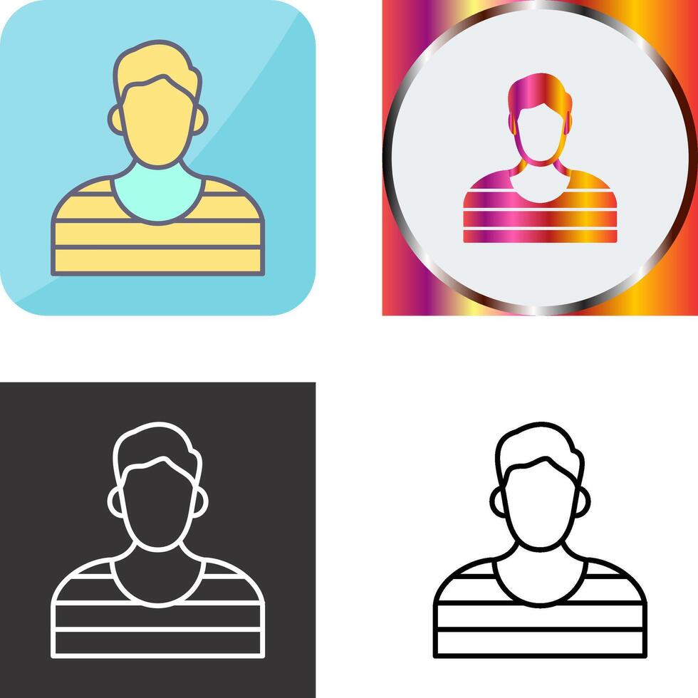 Prisioner Icon Design vector