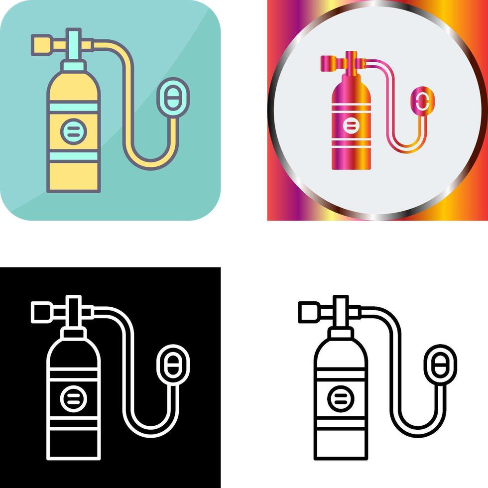 Oxygen Tank Icon Design vector