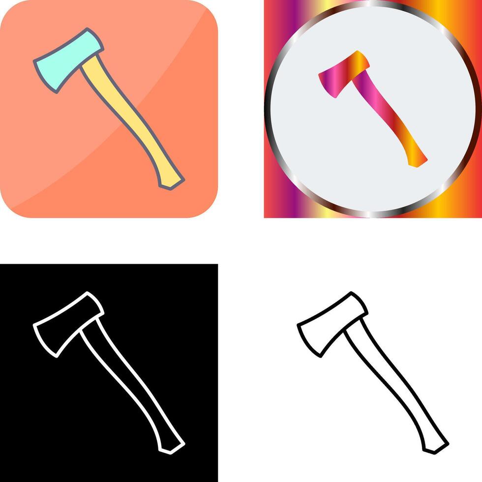 Wood Cutter Icon Design vector