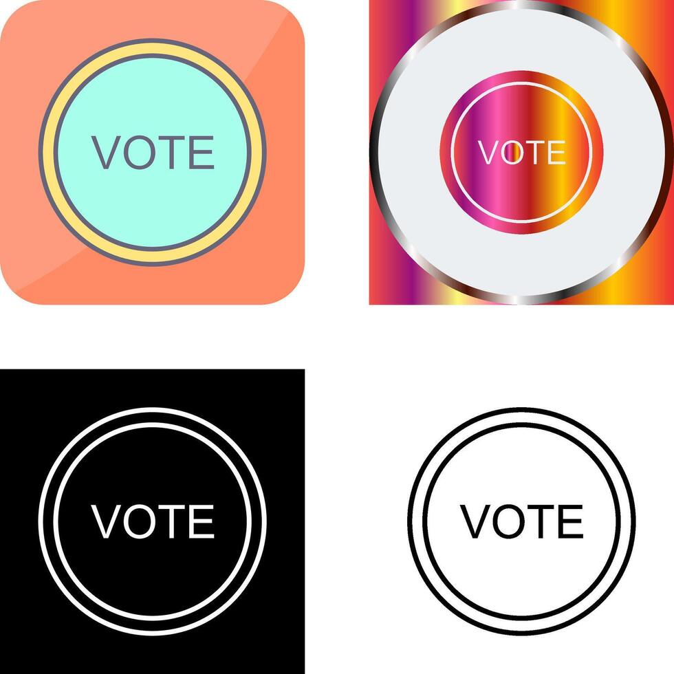 Vote Link Icon Design vector