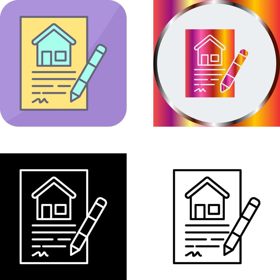 Contract Icon Design vector