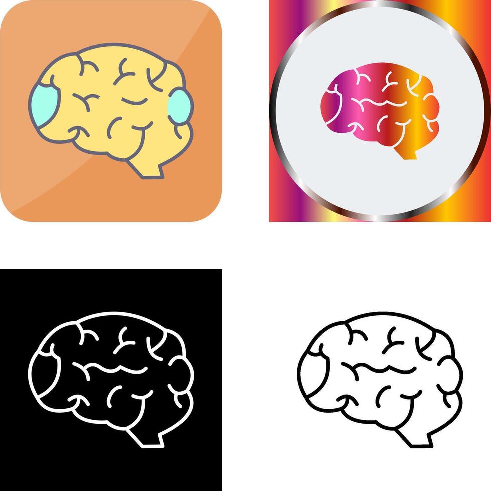 Brain Icon Design vector
