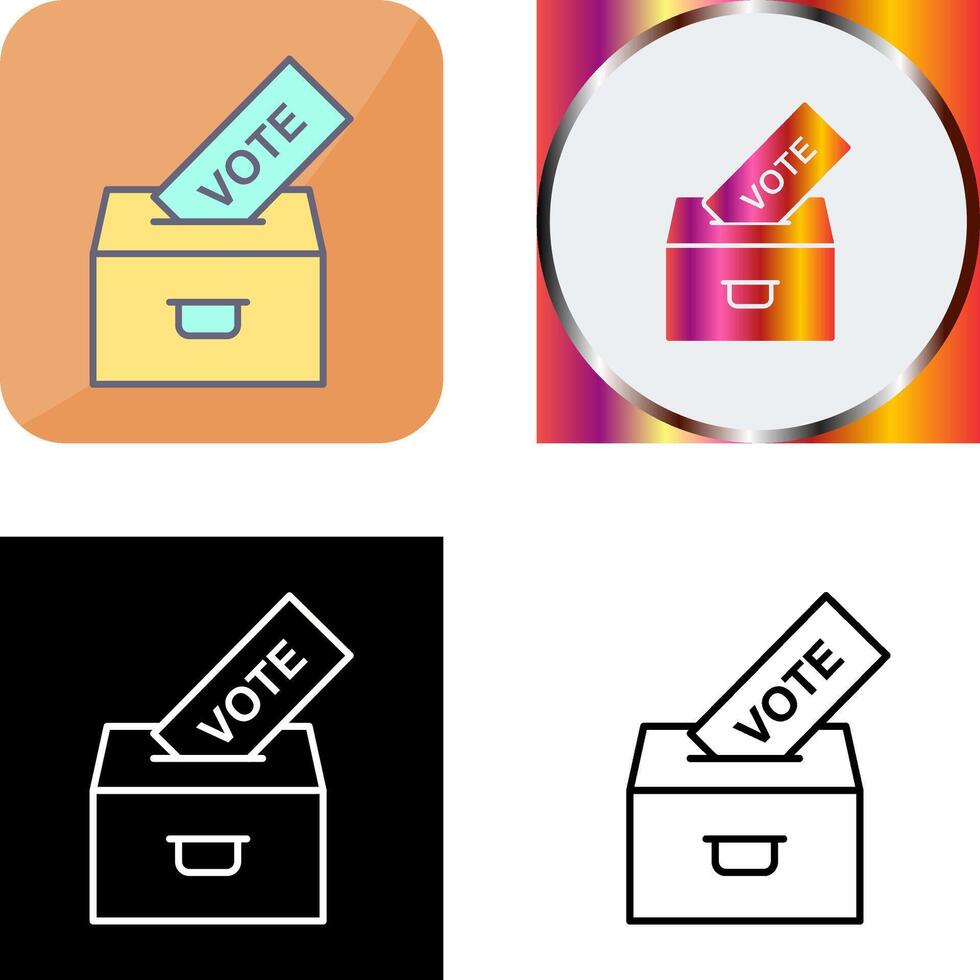 Casting Vote Icon Design vector