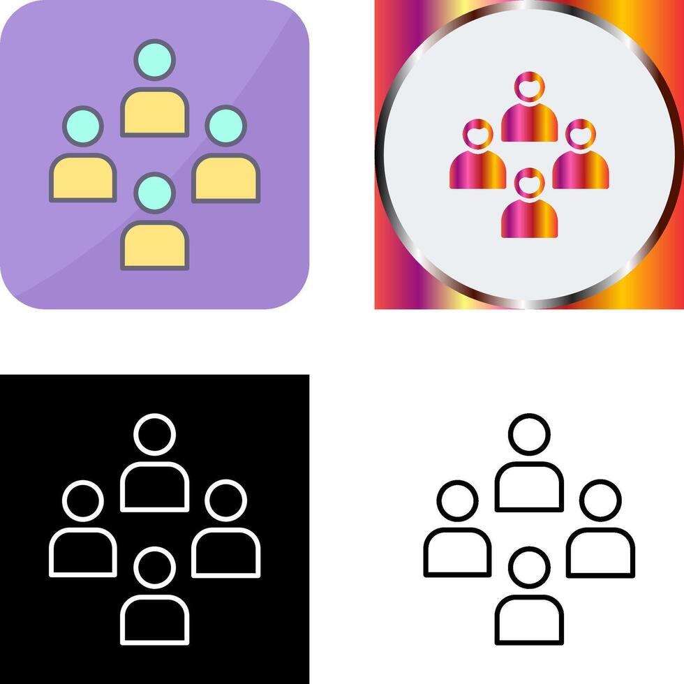 Network Group Icon Design vector