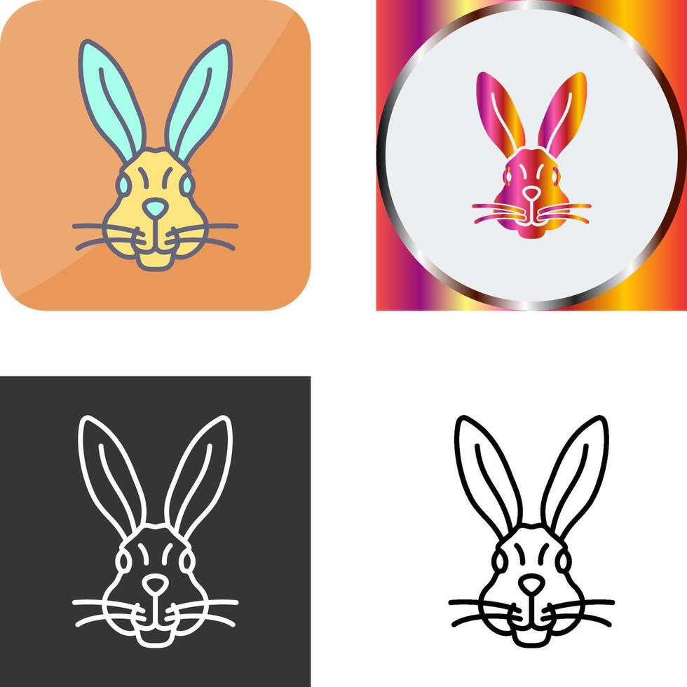 Rabbit Icon Design vector
