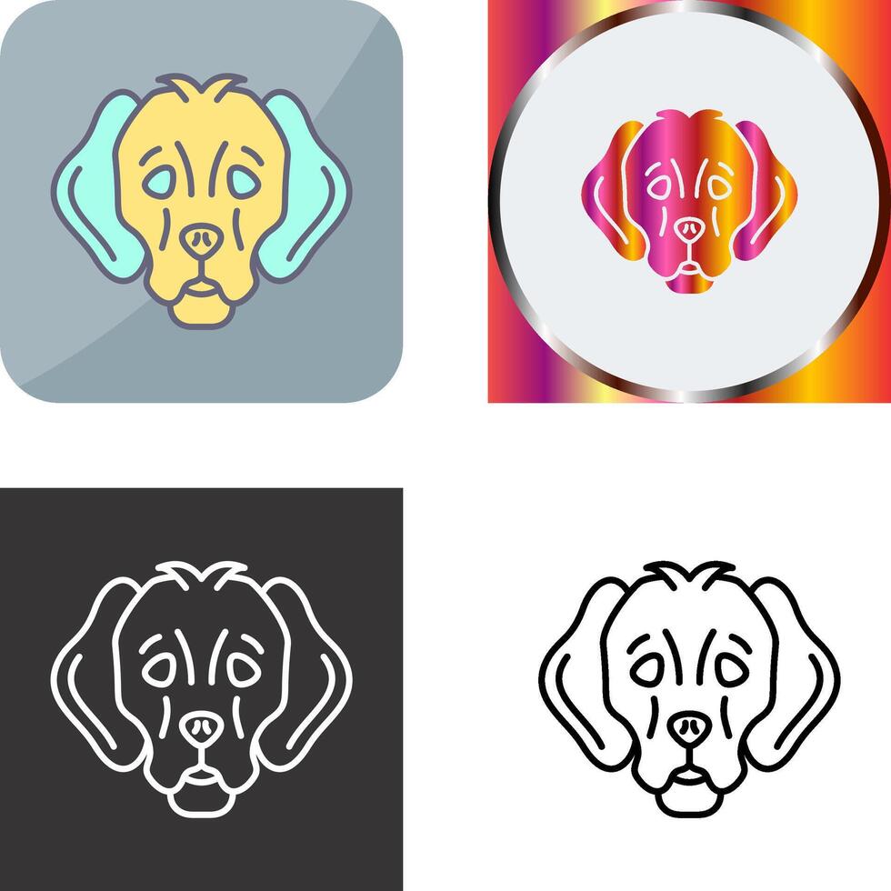 Dog Icon Design vector