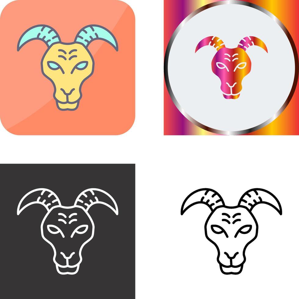 Goat Icon Design vector