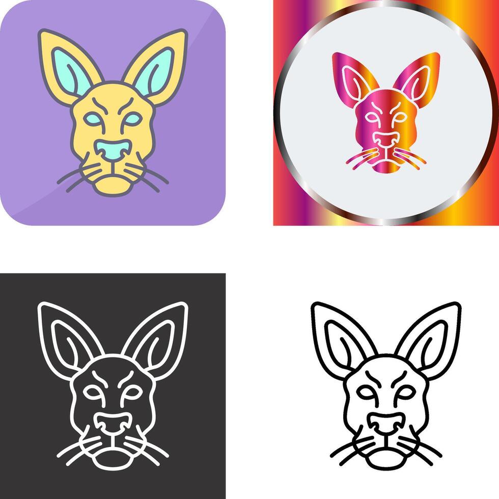 Kangaroo Icon Design vector