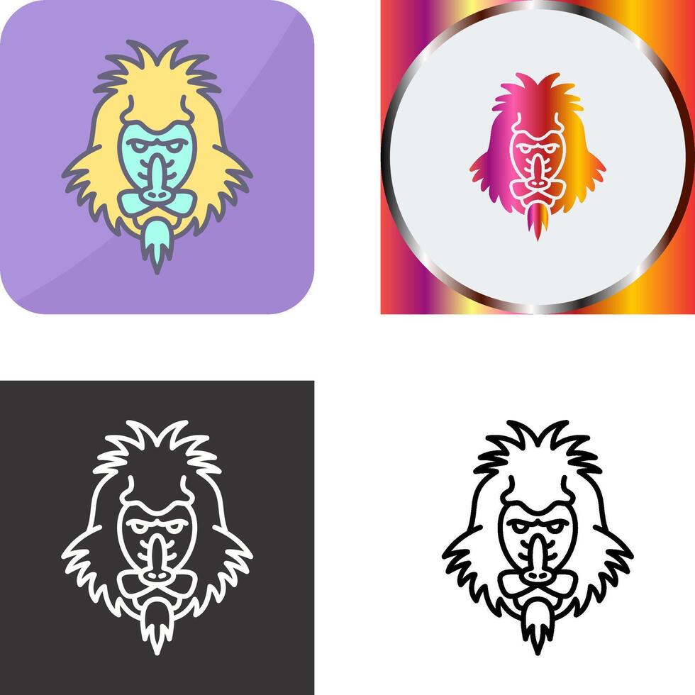 Mandrill Icon Design vector