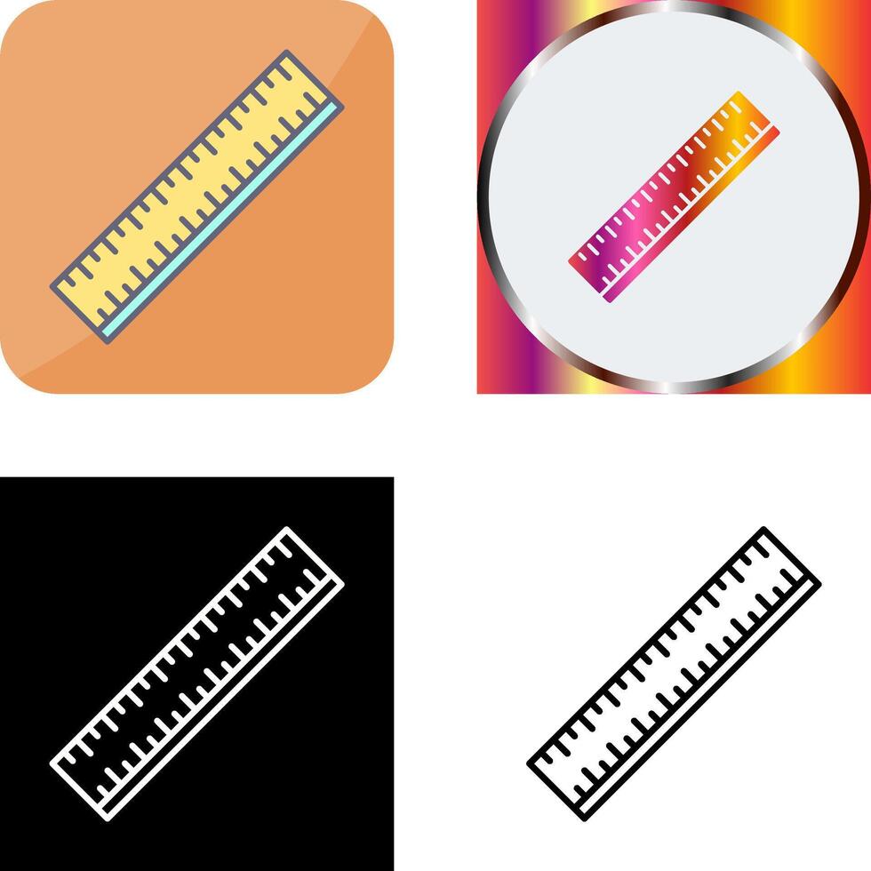 Ruler Icon Design vector