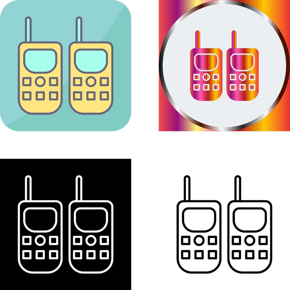Walkie Talkie Icon Design vector