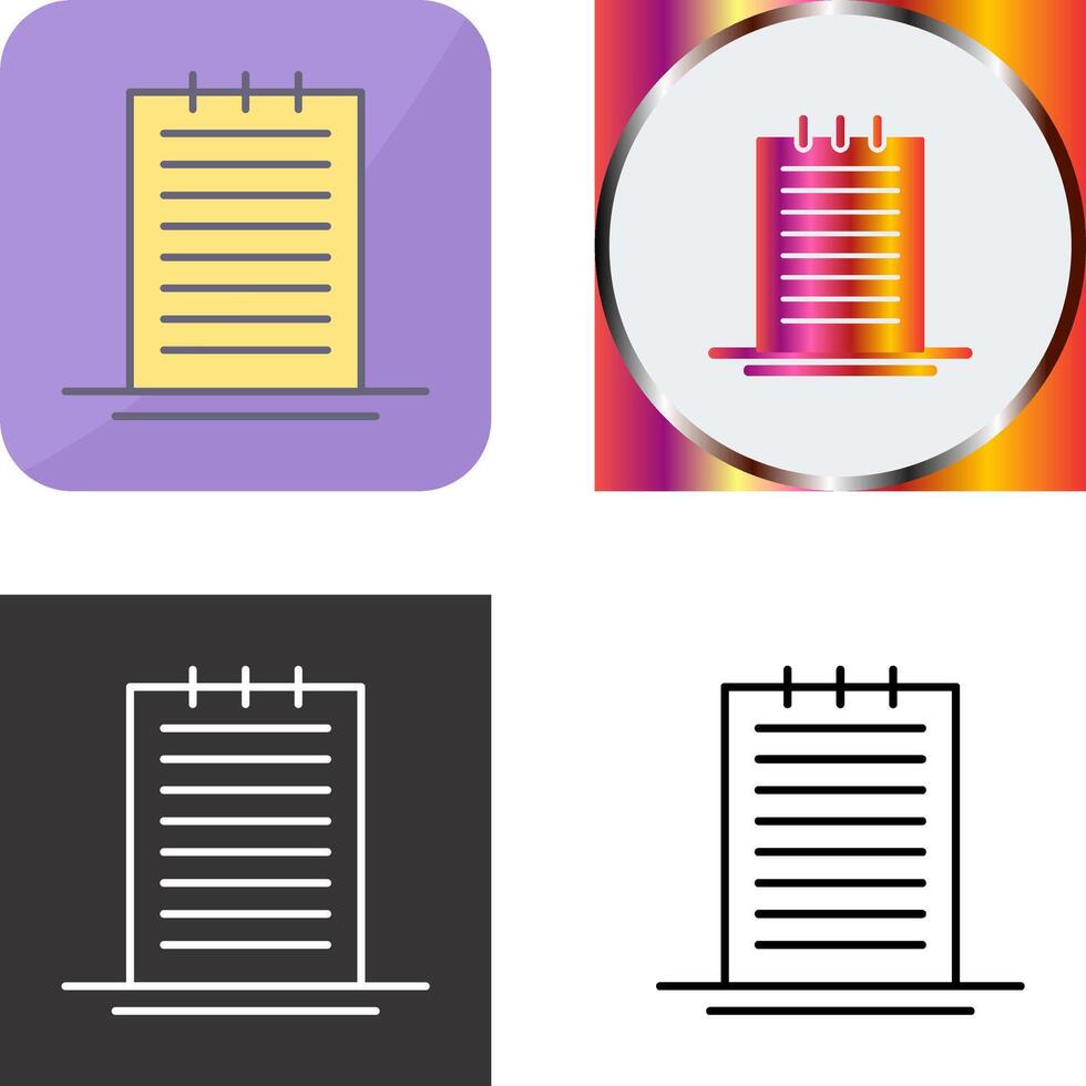 Notes Icon Design vector
