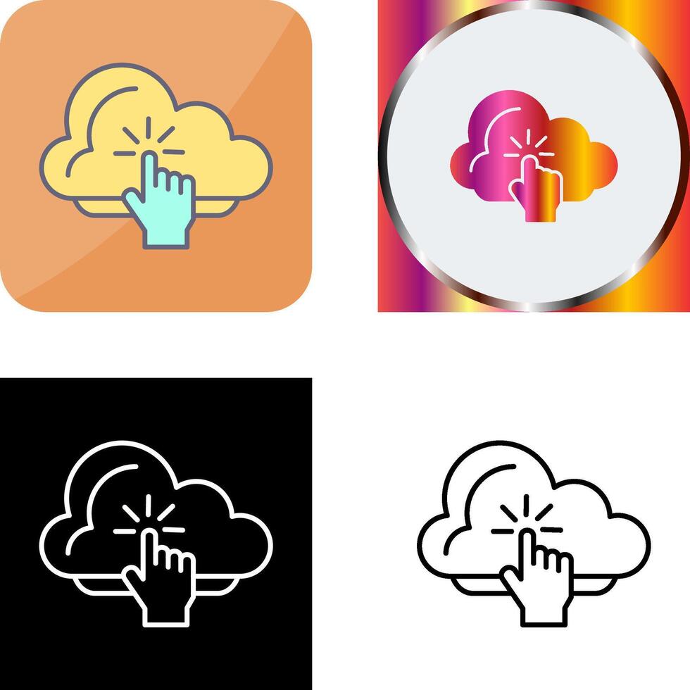 Cloud Computing Icon Design 45392679 Vector Art at Vecteezy