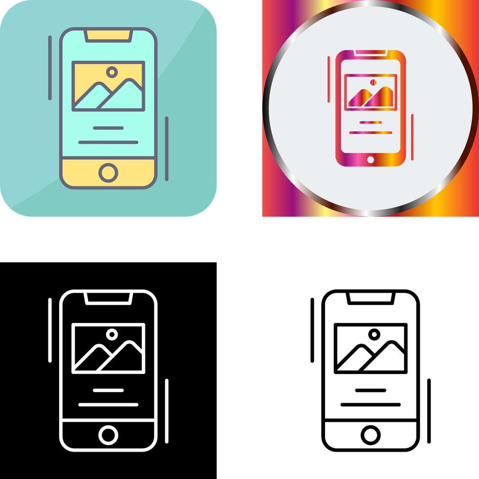 Gallery Icon Design vector