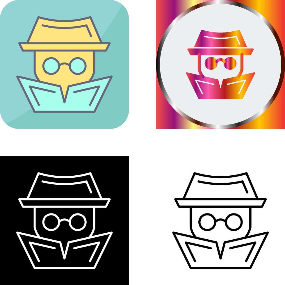 Hacker Icon Design vector